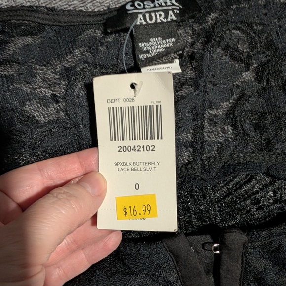 Hot Topic Black Sheer Lace Top - Picture 4 of 9